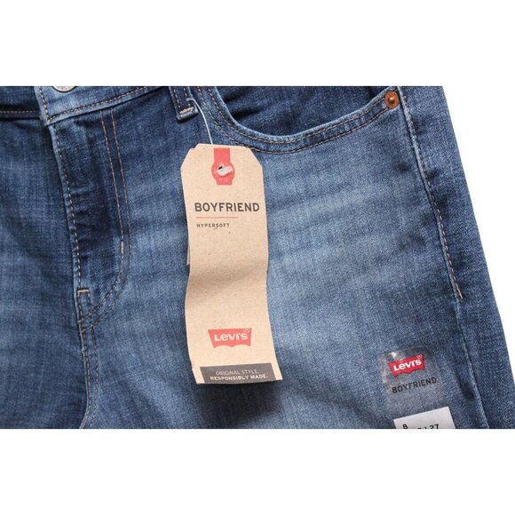 NWT Levi's Boyfriend Jeans Size 8 29 x 27 Mid Rise Denim Relaxed Fit Tapered Leg - Picture 7 of 15